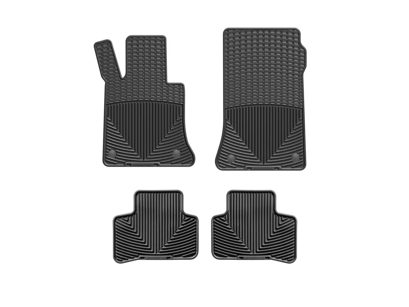 Weathertech MB X204 4R B - All-Weather Floor Mats, Black, Molded