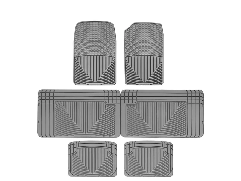 Weathertech W38GRW25GRW20GR - All-Weather Floor Mats, Gray, Molded