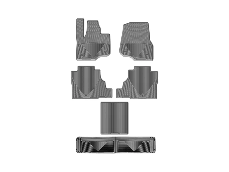 Weathertech W477GR478GR480GR60GR - All-Weather Floor Mats, Gray, Molded
