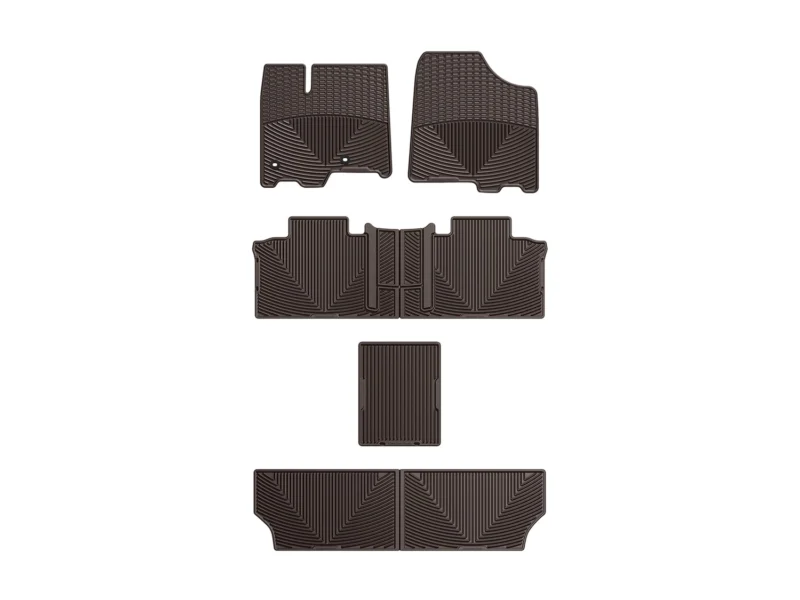 Weathertech WTCC292244247245 - All-Weather Floor Mats, Cocoa, Molded