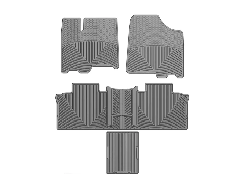 Weathertech WTCG202244247 - All-Weather Floor Mats, Gray, Molded