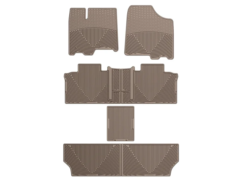 Weathertech WTCT202244247245 - All-Weather Floor Mats, Tan, Molded